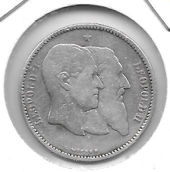 Monedas - Europa - Belgica - 38 - 1880 - franco - plata - Click en la imagen para cerrar
