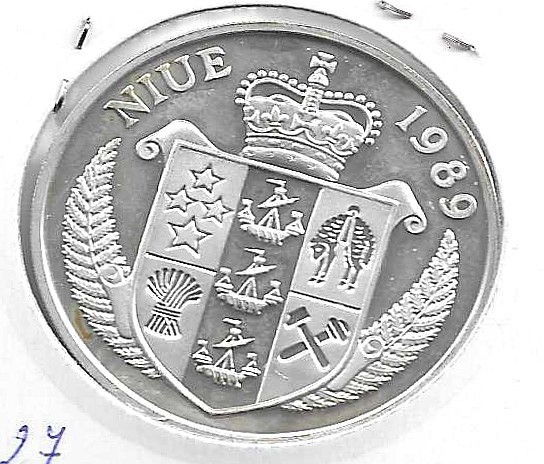 Monedas - Oceania - Niue - 27 - 1989 - 5 dolares - plata - Click en la imagen para cerrar