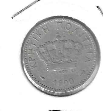 Monedas - Europa - Grecia - 2 - 1900 - 20 lepta - Isla de Creta - Click en la imagen para cerrar