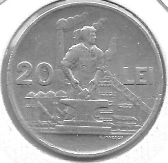 Monedas - Europa - Rumania - 80 - 1951 - 20 Lei - Click en la imagen para cerrar