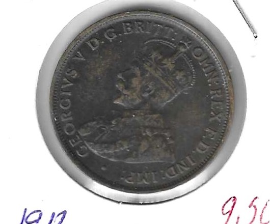 Monedas - Oceania - Australia - 23 - 1912 - penny - Click en la imagen para cerrar