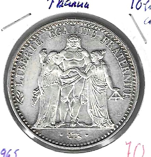 Monedas - Europa - Francia - 932 - 1965 - 10 francos - plata - Click en la imagen para cerrar