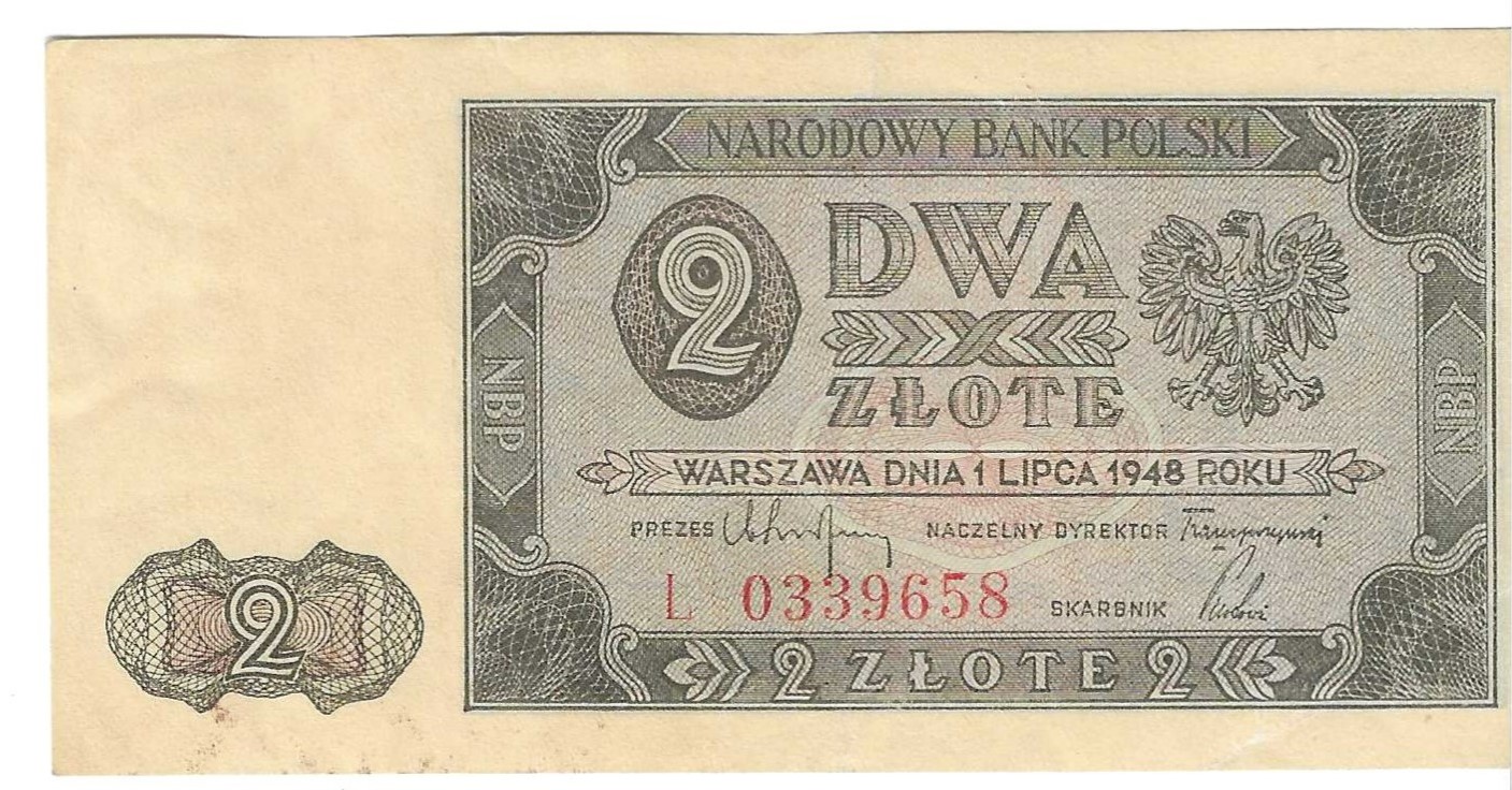 Biglietti - Europa - Polonia - 134 - EBC - 1948 - 2 zloty - Num.ref: L0339658