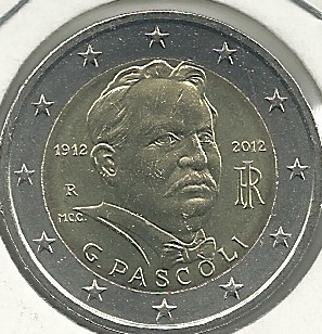 2€ - Italia - SC - Año 2012 - G. Pascoli - Click en la imagen para cerrar