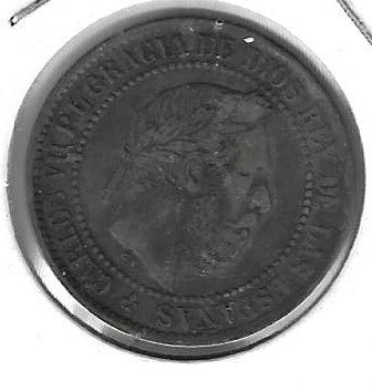 Monedas - EspaÃ±a - Carlos VII 1875 - 16 - 1875 - 5 ct - Click en la imagen para cerrar
