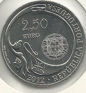 2,5 € - Portugal - SC - 2012 - Barco - Click en la imagen para cerrar