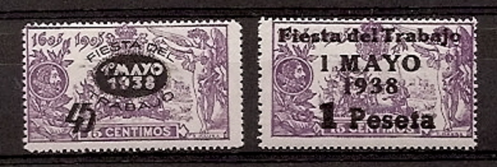 Марки - Страны - Испания - 1-й Цент. (Полные серии) - 0761/62 - **