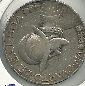 Monedas - America - Panama - 011.1 - Año 1933 - 0.25 balboa - Click en la imagen para cerrar
