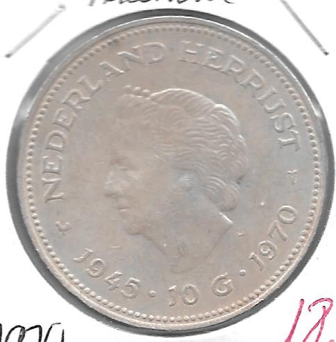 Monedas - Europa - Holanda - 195 - 1970 - 10 gulden - Click en la imagen para cerrar