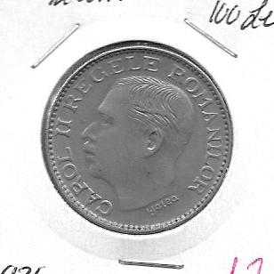 Monedas - Europa - Rumania - 54 - 1936 - 100 lei - Click en la imagen para cerrar