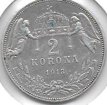 Monedas - Europa - Hungria - 494 - 1913 - 2 coronas - plata - Click en la imagen para cerrar