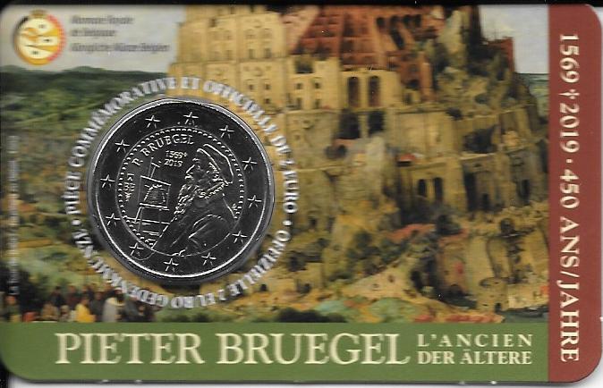 Monedas - Euros - 2€ Belgica - sc - 2019 - Pieter Bruegel - Click en la imagen para cerrar