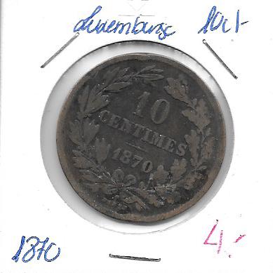 Monedas - Europa - Luxemburgo - 23.1 - 1870 - 10 ct - Click en la imagen para cerrar