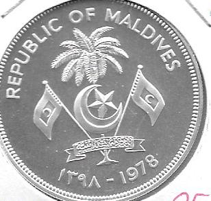 Monedas - Asia - Islas Maldivas - 58 - 25 rufiya - plata - Click en la imagen para cerrar