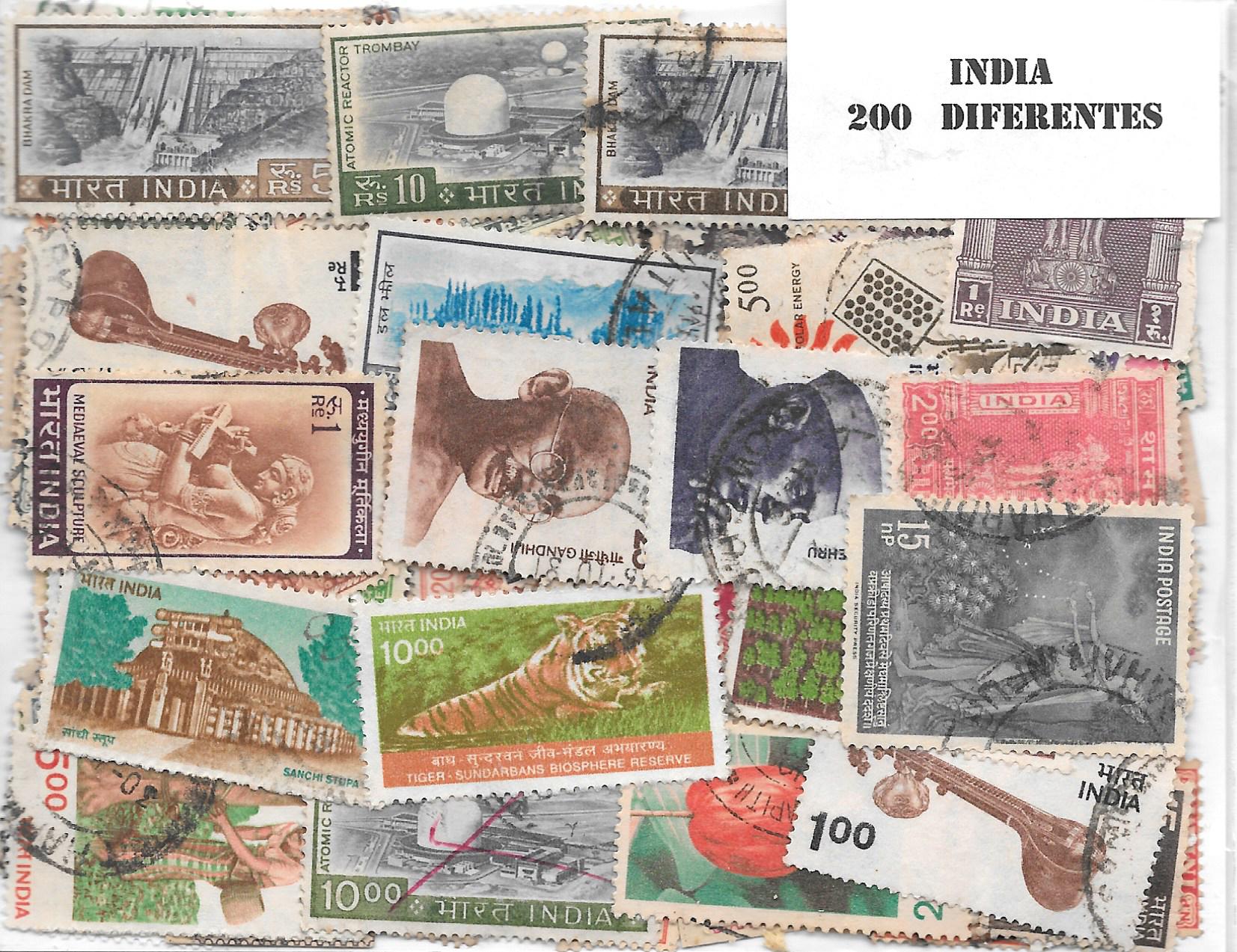 Paises - America - Chile - 200 sellos diferentes