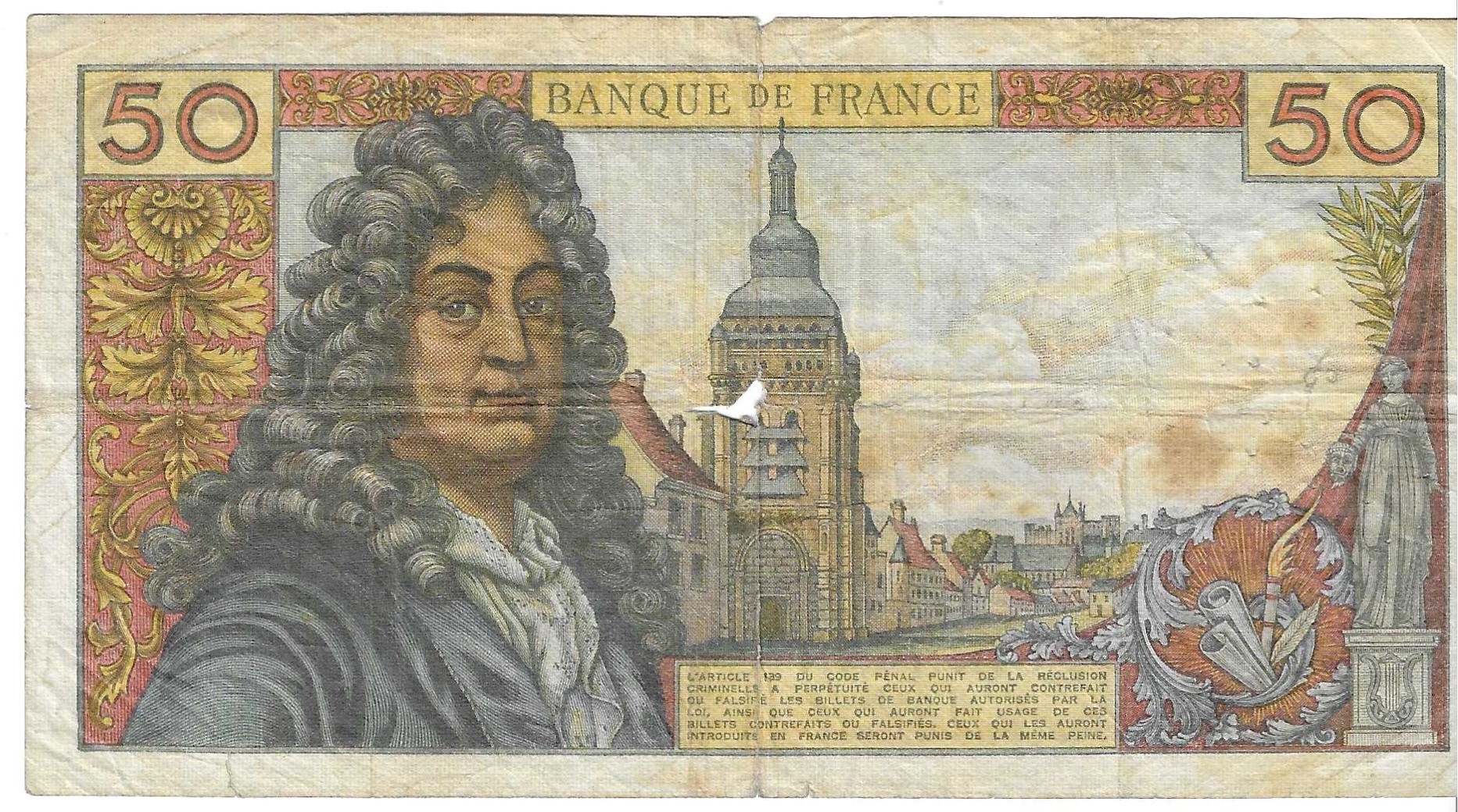 Billetes - Europa - Francia - 148C - MBC- - 1970 - 50 francos - Num.ref: 87534