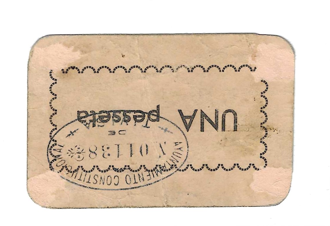 紙幣 - スペイン - 第二共和政 (1931 - 1939) - 地方 - カタルーニャ - 2289 - 1937 - Tivissa - ペセタ