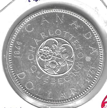 Monedas - America - Canada - 58 - 1964 - dolar - plata - Click en la imagen para cerrar