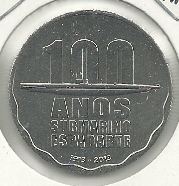 Monedas - Euros - 2,5 euro; - Portugal - SC - A&ntilde;o 2013 - Submarino Espadarte - Click en la imagen para cerrar