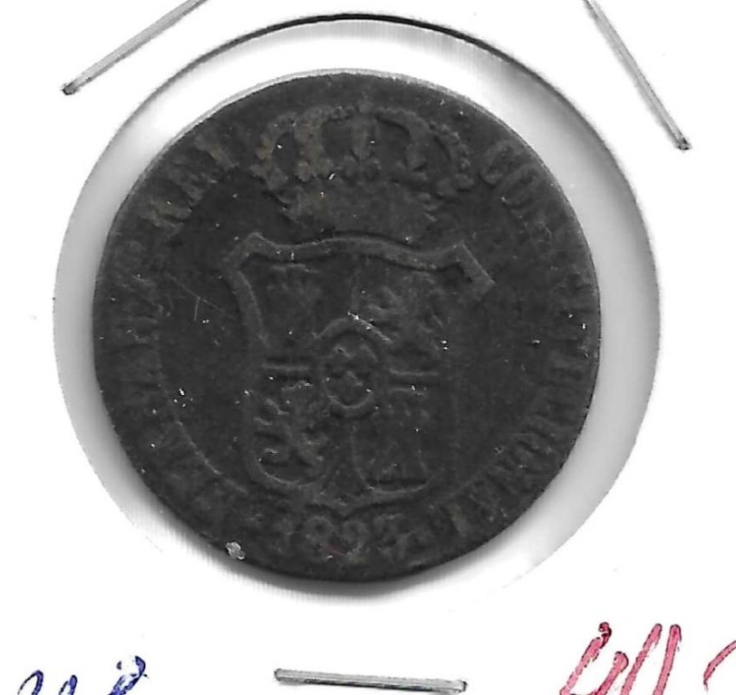 硬币 - 西班牙 - 费尔南多七世 (1808 - 1833) - 18 - 1823 - 3 quarts