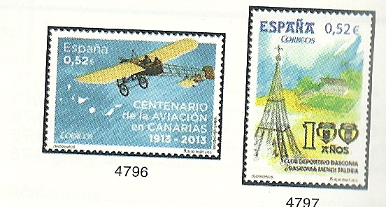 2º Cent. (Series Completas) - Juan Carlos I - 2013 - ** - 4796/97 - Click en la imagen para cerrar