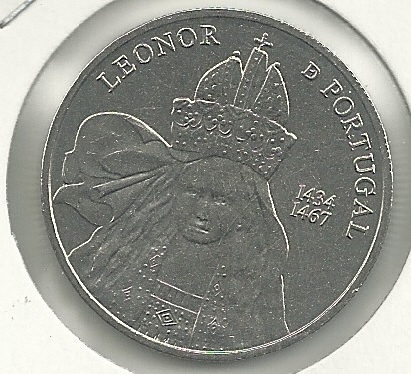 Monedas - Euros - 5€ - Portugal - SC - Año 2014 - Leonor de Portugal - Click en la imagen para cerrar