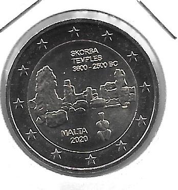 Monedas - Euros - 2€ - Malta - SC - 2020 - Ruinas Skorba - Click en la imagen para cerrar