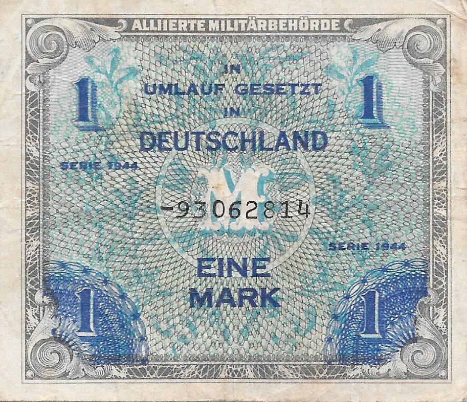 Banknotes - Europe - Germany - 192D - MBC+ - 1944 - Mark - Allied Occup. - num ref: 93062814
