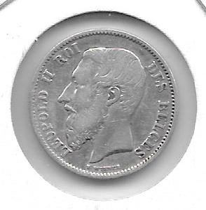 Monedas - Europa - Belgica - 26 - 1886 - 50 ct - plata - Click en la imagen para cerrar