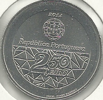 Monedas - Euros - 2 ,5 euro; - Portugal - SC - Año 2014 - Servicio de Salud - Click en la imagen para cerrar