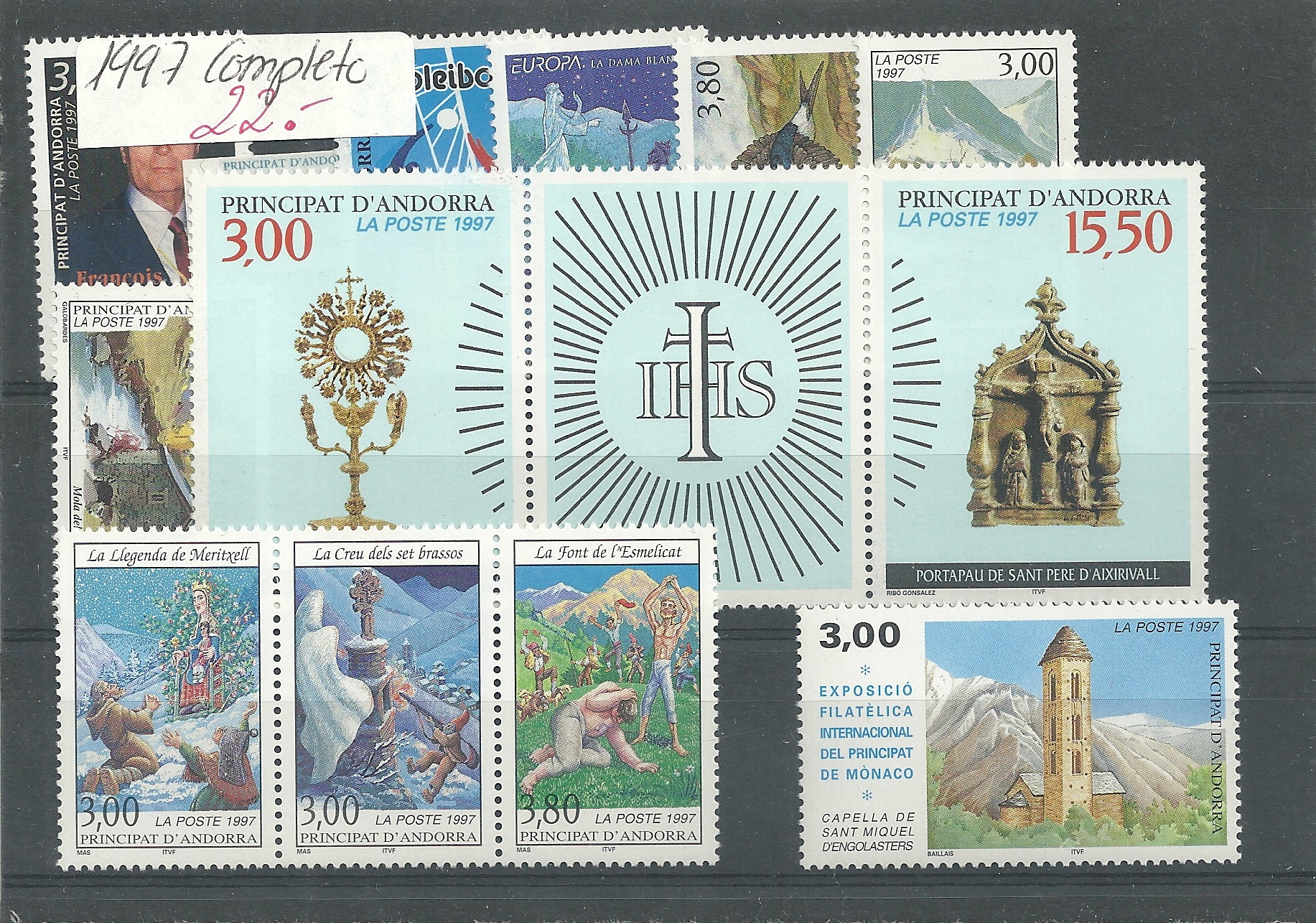 Andorra - Correo Francés - Años completos - Año 1997