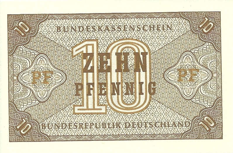 Banknotes - Europe - Germany - 26 - S/C - Year 1967 - 10 Peennig