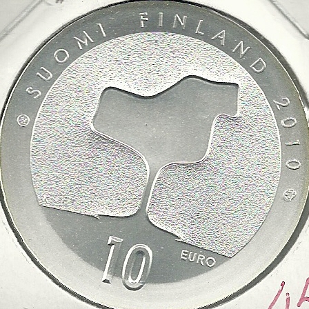 Monedas - Euros - 10€ - Finlandia - 151 - Año 2010 - 100 Aniversario del nacimiento - Click en la imagen para cerrar