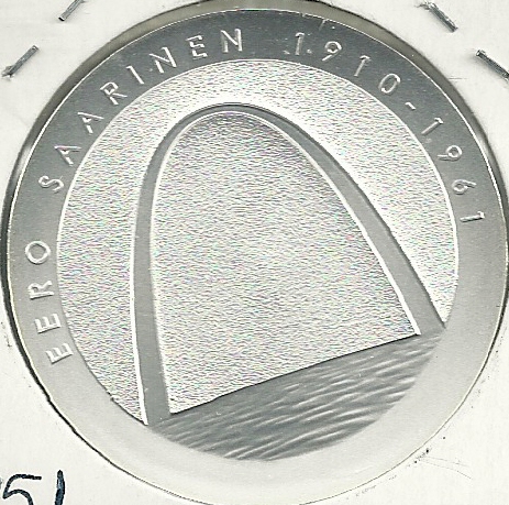 Monedas - Euros - 10€ - Finlandia - 151 - Año 2010 - 100 Aniversario del nacimiento - Click en la imagen para cerrar