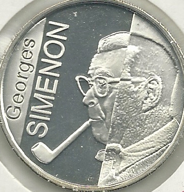 Monedas - Euros - 10€ - Belgica - 235 - Año 2003 - Georges Simenon - Click en la imagen para cerrar