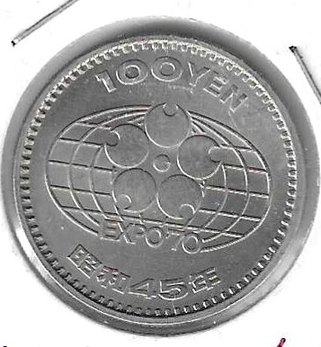 Monedas - Asia - Japon - 83 - 1970 - 100 yens - Click en la imagen para cerrar