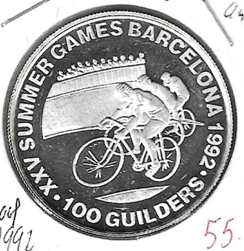 Monedas - America - Surinam (Guayana Holandesa) - 41.1 - 1992 - 100 gulden - plata- proof - Click en la imagen para cerrar