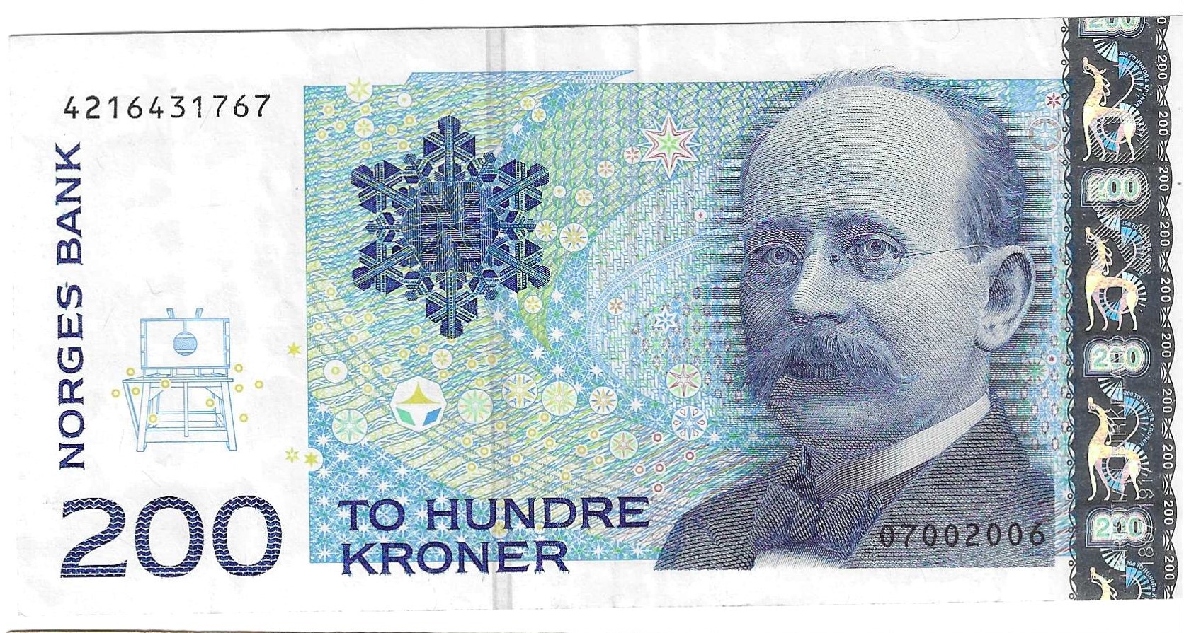 Billetes - Europa - Noruega - 48a - MBC - 1994 - 200 corona - Num.ref: 07002006