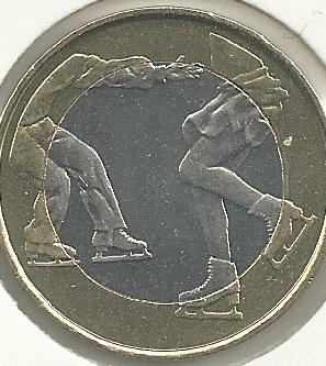 Monedas - Euros - 5€ - Finlandia - Año 2015 - Patinaje - Click en la imagen para cerrar
