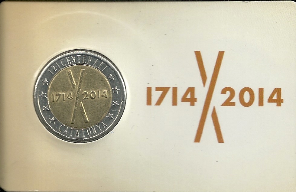 Monedes - Proves Numismàtiques Catalunya - Any 2014 - Tricentenari