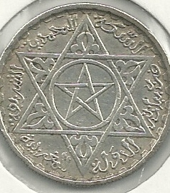 Monedas - Africa - Marruecos - 52 - Año 1953 - 100 Francos - Click en la imagen para cerrar