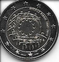 Monedas - Euros - 2&euro; - Chipre - A&ntilde;o 2015 - Bandera - Click en la imagen para cerrar