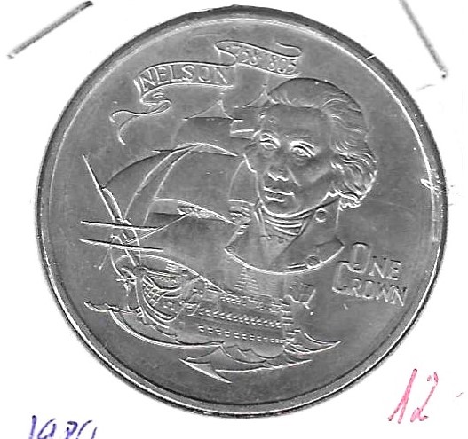Monedas - Europa - Gibraltar - 12 - 1980 - corona - Click en la imagen para cerrar