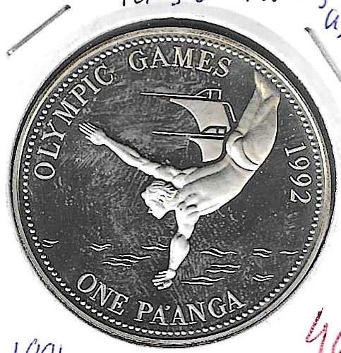 Monedas - Oceania - Tonga - 140 - 1991 - pa'anga - plata - Click en la imagen para cerrar