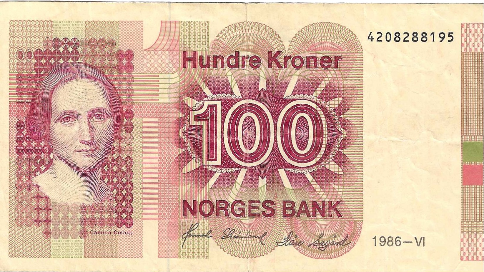 Billetes - Europa - Noruega - 43c - MBC+ - 1986 - 100 corona - Num.ref: 4208288195