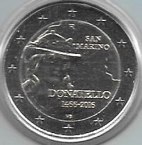 Monedas - Euros - 2€ - San Marino - Año 2016 - Donnatello - Click en la imagen para cerrar