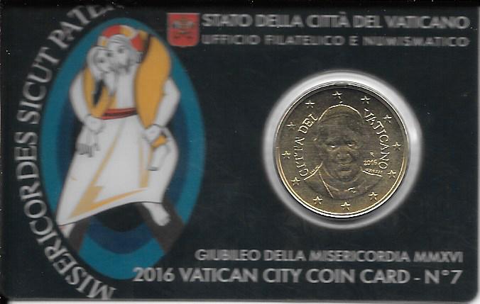 Monedas - Euros - 0.50 &euro; - Vaticano - - A&ntilde;o 2016 - Moneda de la Ciudad del Vaticano - Click en la imagen para cerrar