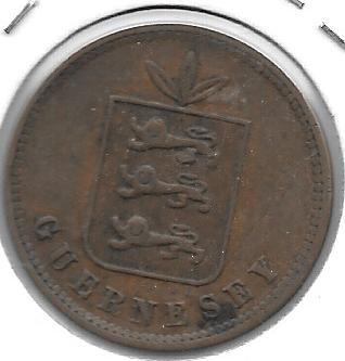 Monedas - Europa - Guernsey - 5 - Año 1864 - 4 Doubles - Click en la imagen para cerrar