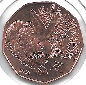 Monedas - Euros - 5&euro; - Austria - A&ntilde;o 2016 - Conejo - Click en la imagen para cerrar
