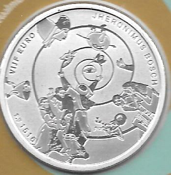 Monedas - Euros - 5&euro; - Holanda - - A&ntilde;o 2016 - Jheronimus Bosch - Click en la imagen para cerrar